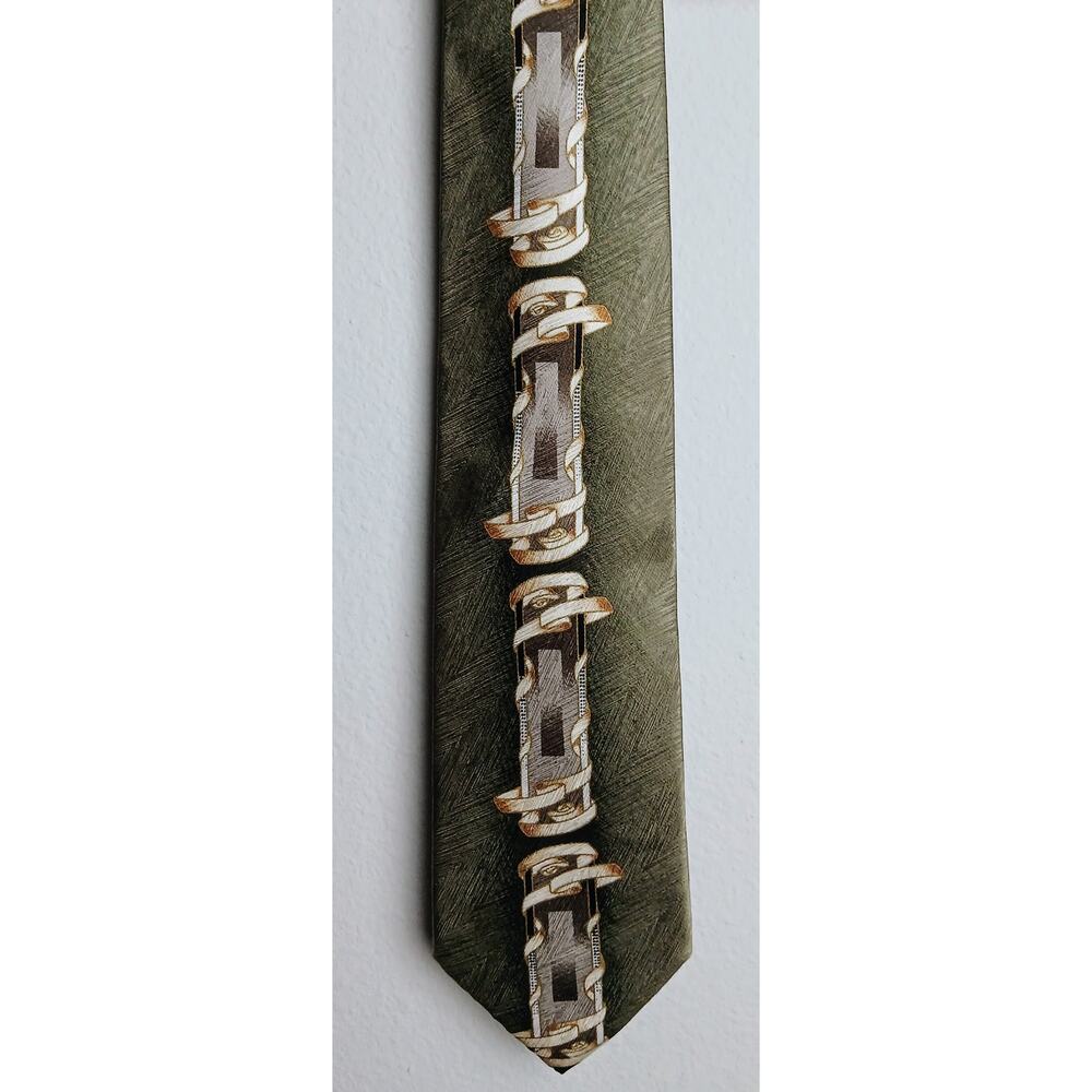 Umberto Frasi Men's 100% Silk Necktie. Light Green